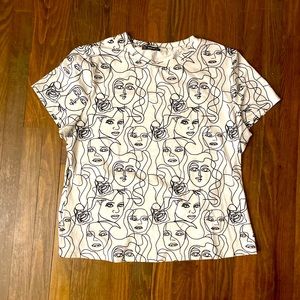 Plus Size Faces Top 2x/4x